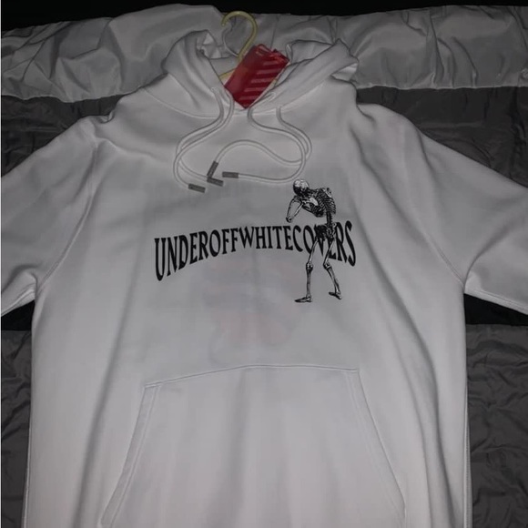OFF WHITE UNDERCOVER SKELETON RVRS HOODIE WHITE - Picture 1 of 14